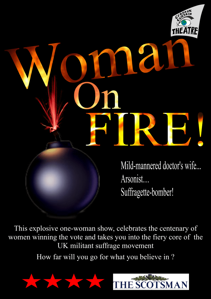Woman on fire