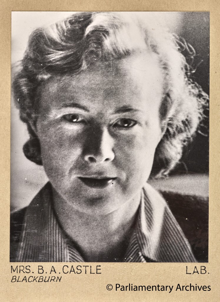 Mrs B A Castle, Blackburn. July 1945. © Parliamentary Archives, PHO/9/1/13/1