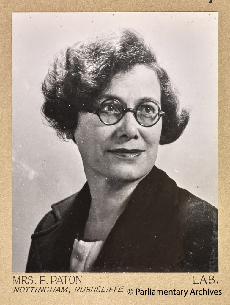 Mrs F Paton, Nottingham, Rushcliffe. July 1945. © Parliamentary Archives, PHO/9/1/59/2