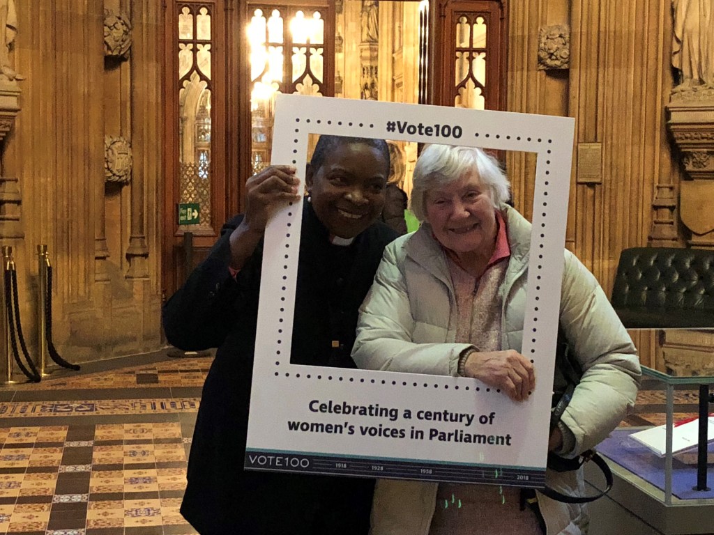 Rose Hudson-Wilkin (Speaker's Chaplain) and Shirley Williams