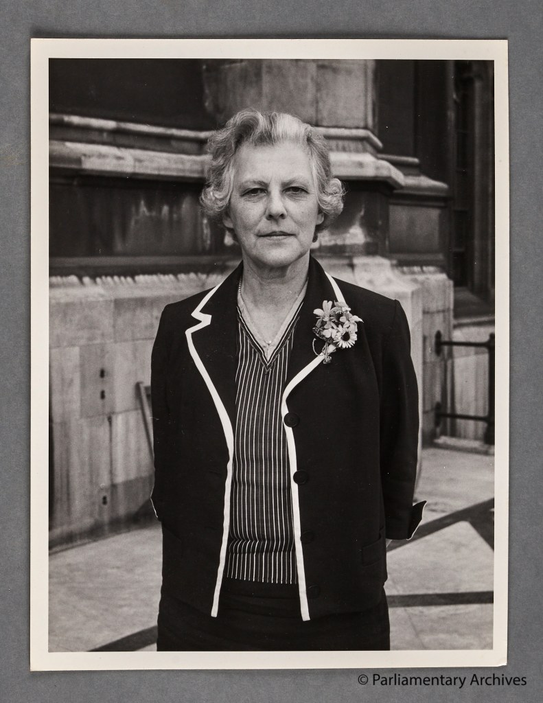 Evelyn Emmet, 26 July 1960. Parliamentary Archives, PUD/14/222