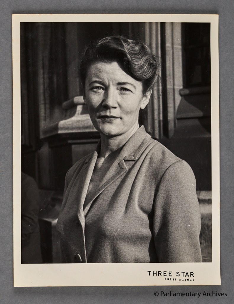 Joan Quennell, 22 Nov 1960. Parliamentary Archives, PUD/F/612